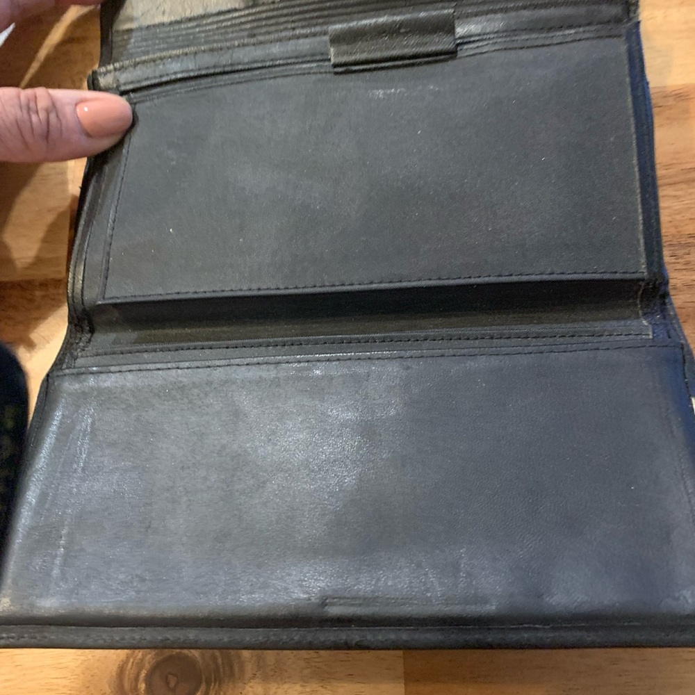Burton black leather vintage Wallet - Picture 4 of 6